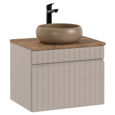 Cabinet with sink, ICONIC, cashmere